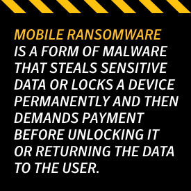 What is mobile ransomware