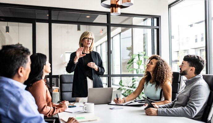 Colleages Discussing.